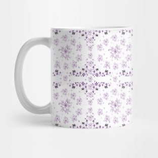 Purple Flower Pattern Design/ Floral Patterns are designs Mug